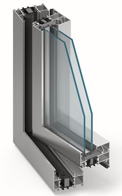 Polnische Fenster aus Aluminium